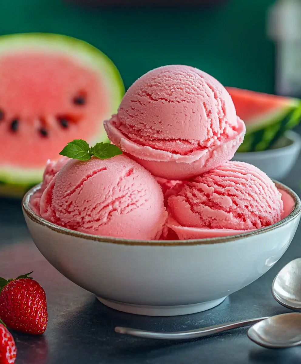 Watermelon sorbet