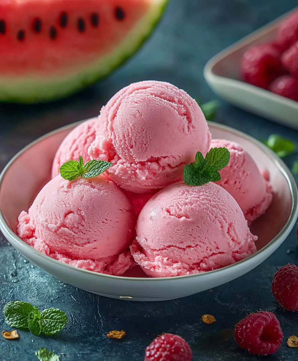 Watermelon sorbet