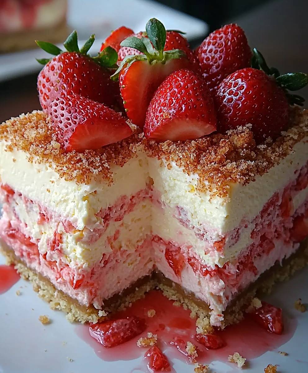 Strawberry Shortcake Cheesecake