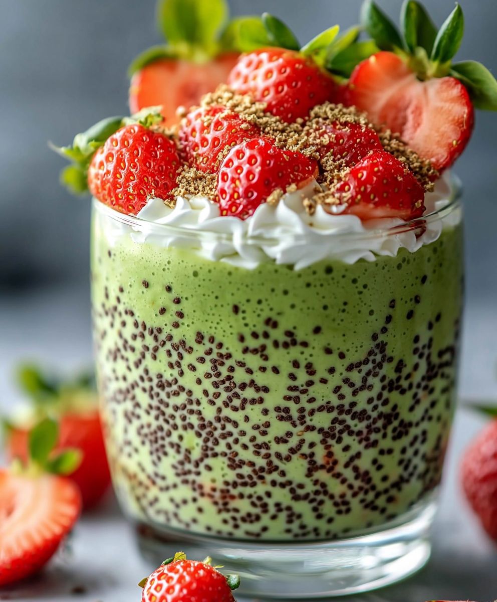 Strawberry Matcha Overnight Oats