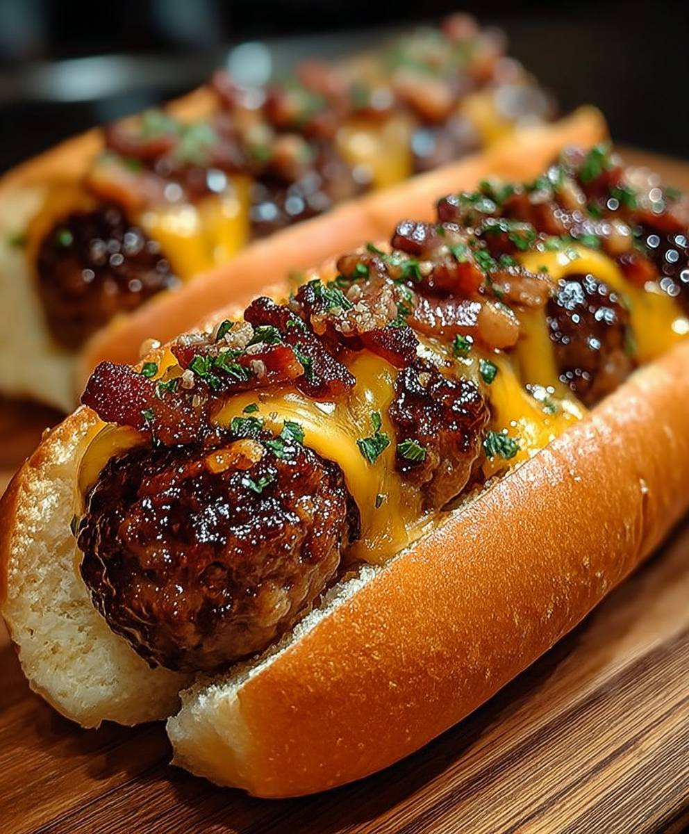 Bacon Cheeseburger Meatball