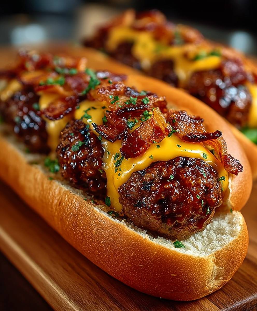 Bacon Cheeseburger Meatball
