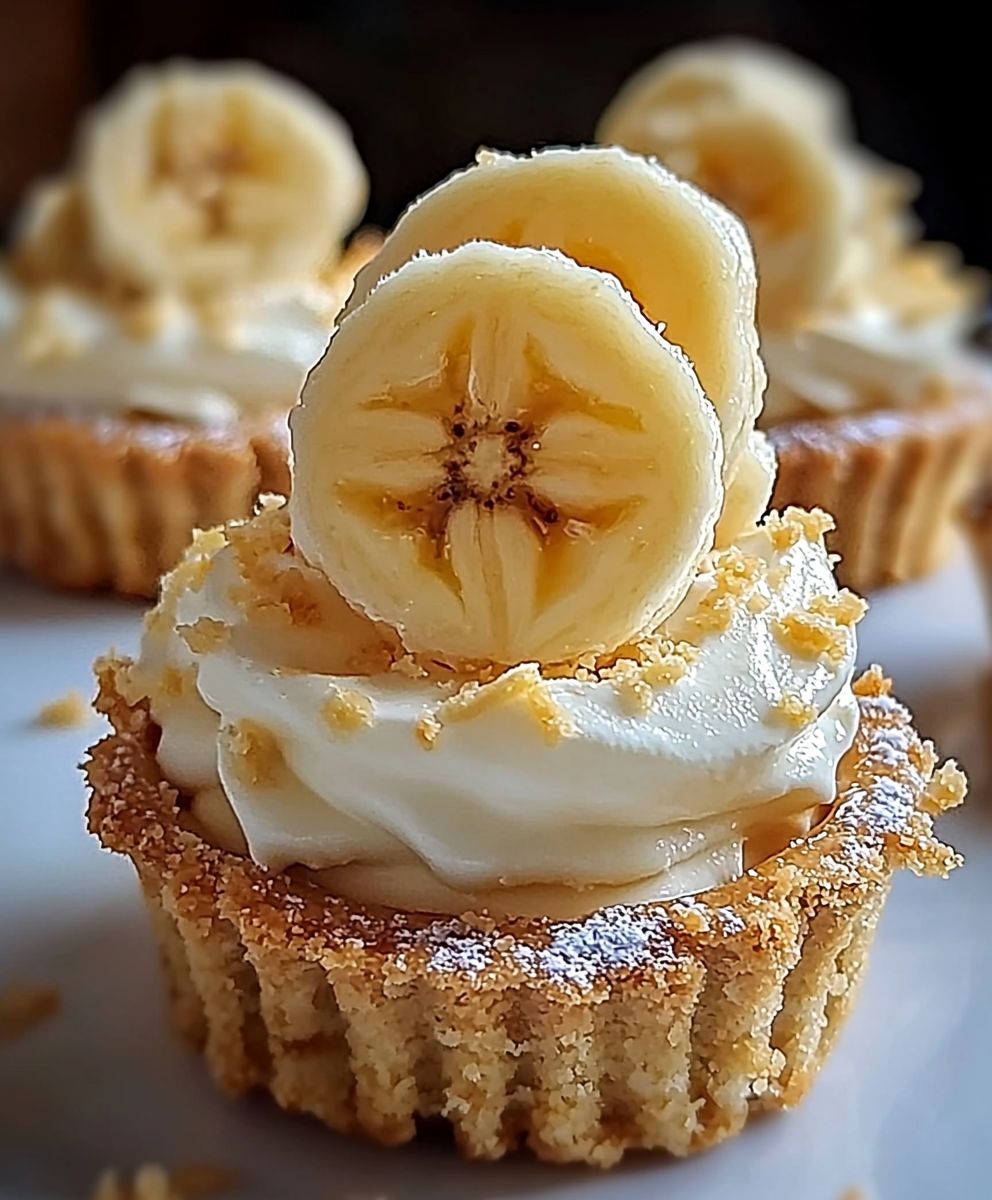 No bake banana cream pies