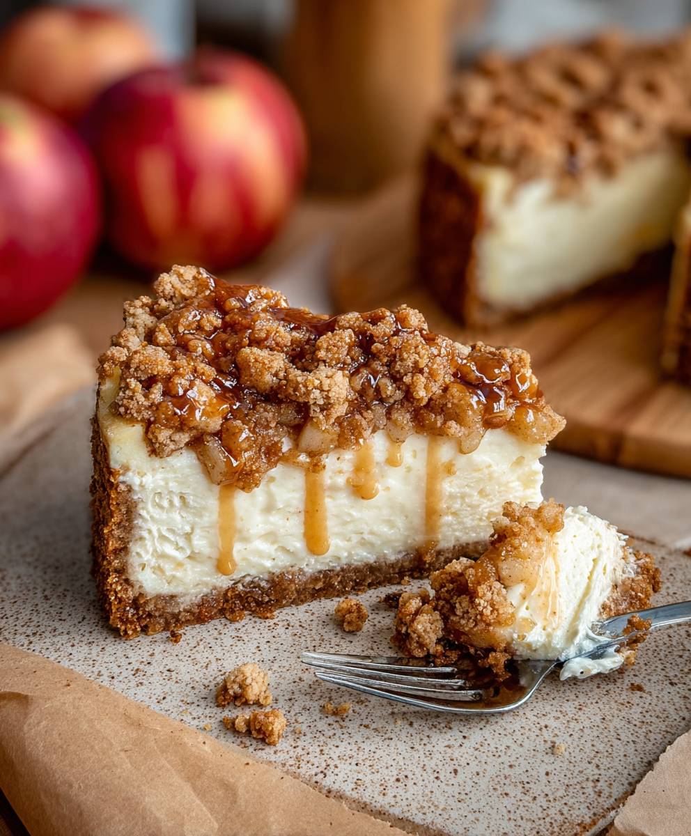 Apple Crumble Cheesecake