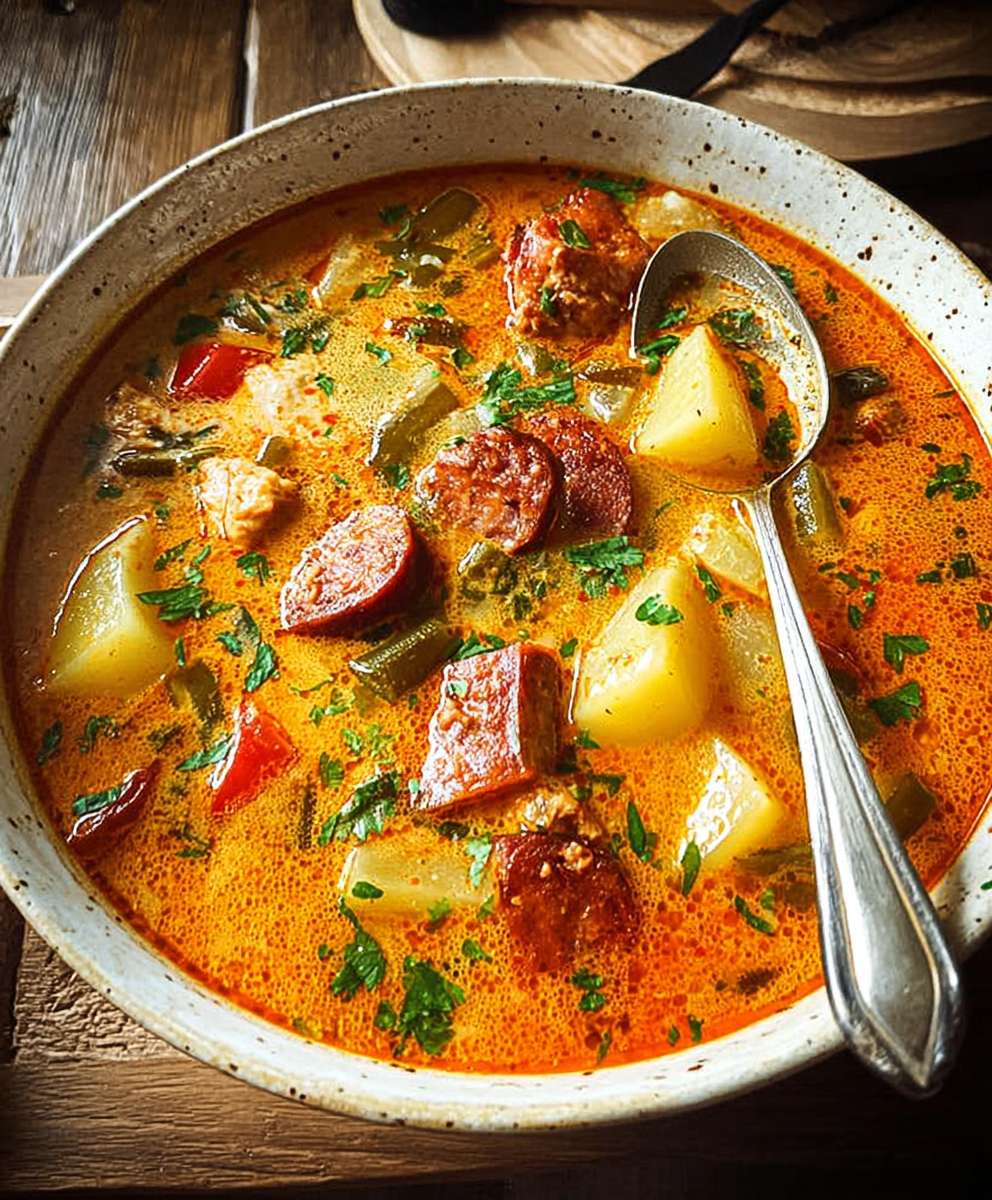 Spanish Potato Soup Chorizo