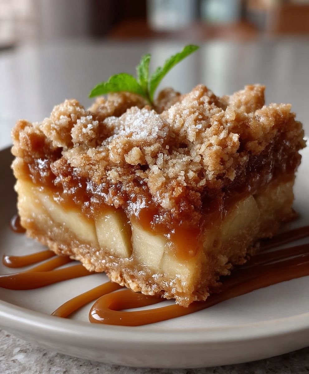Salted Caramel Apple Crumble