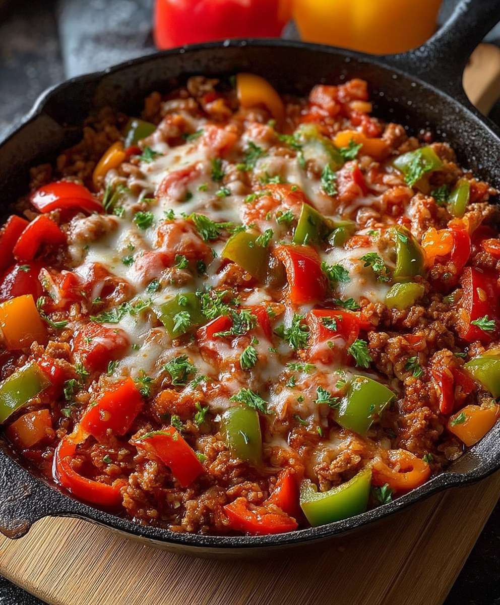 Unstuffed Pepper Skillet