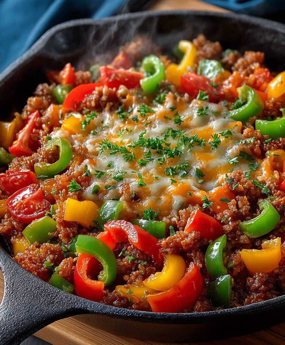 Unstuffed Pepper Skillet