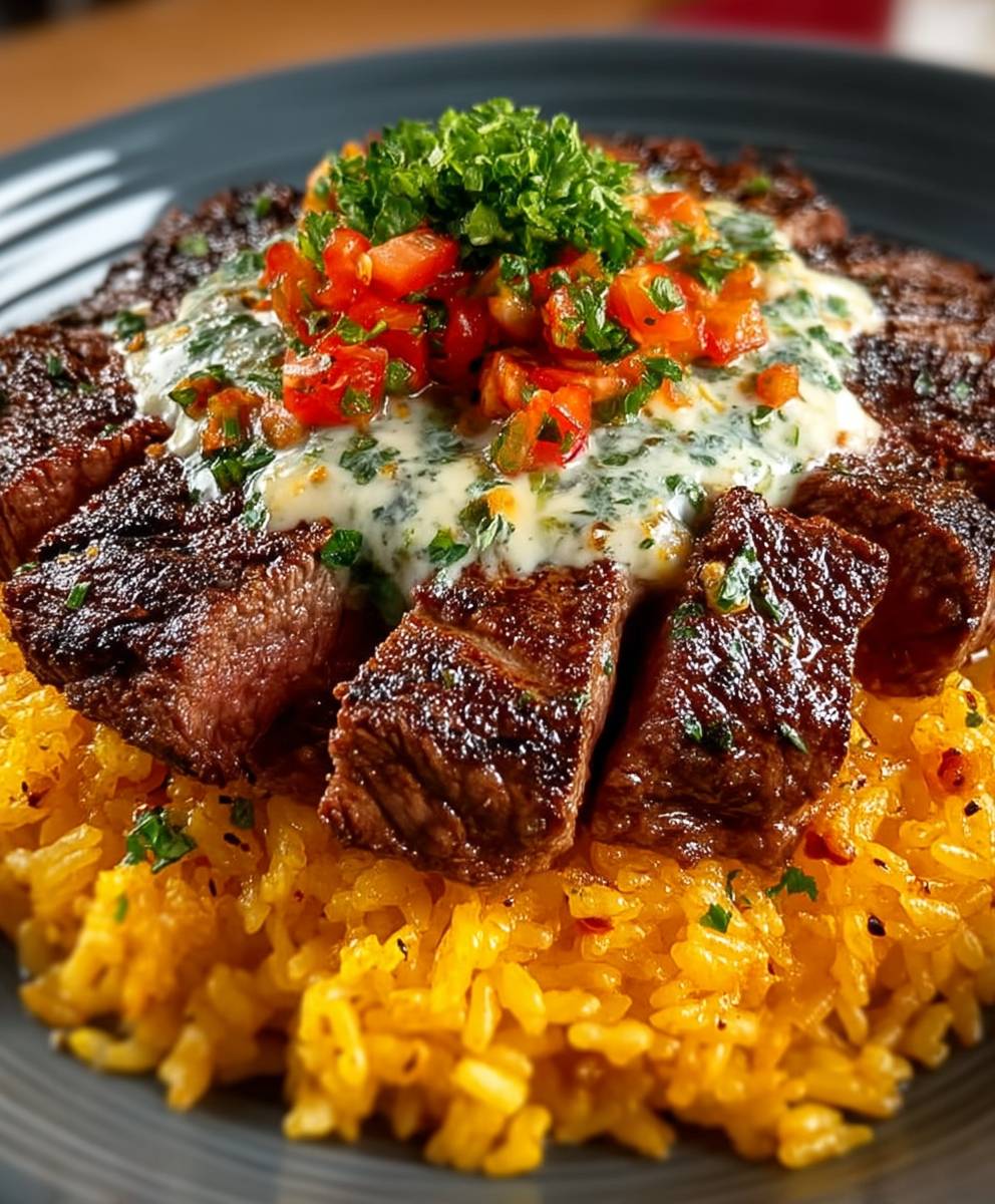 Steak Queso Rice