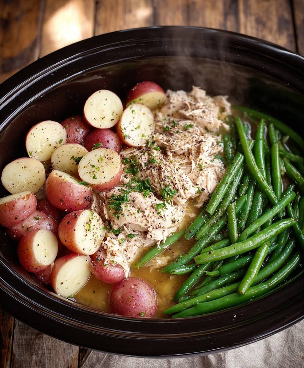 Crockpot Chicken Potatoes Green Beans