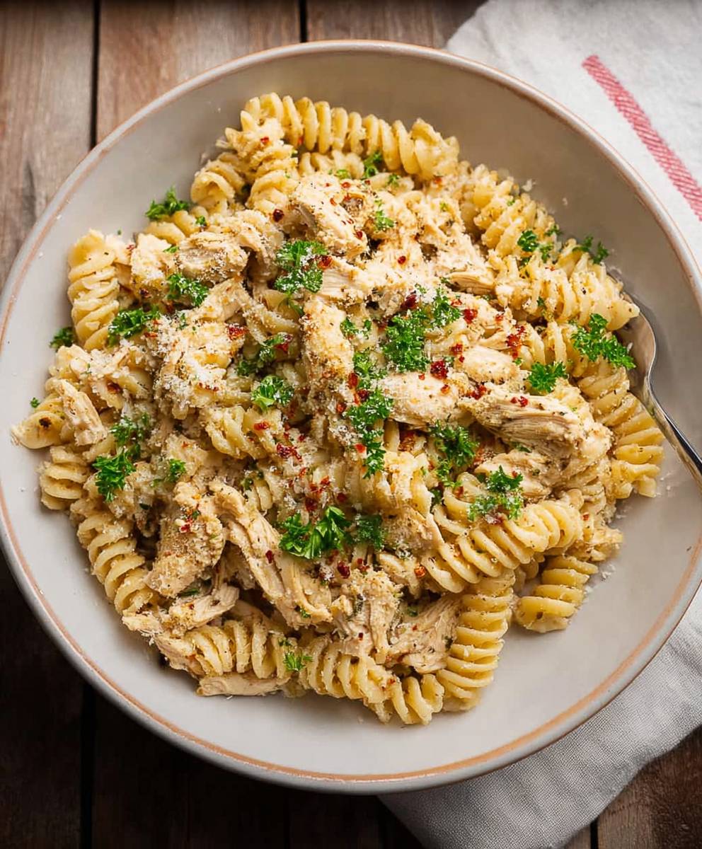 Garlic Parmesan Chicken Pasta