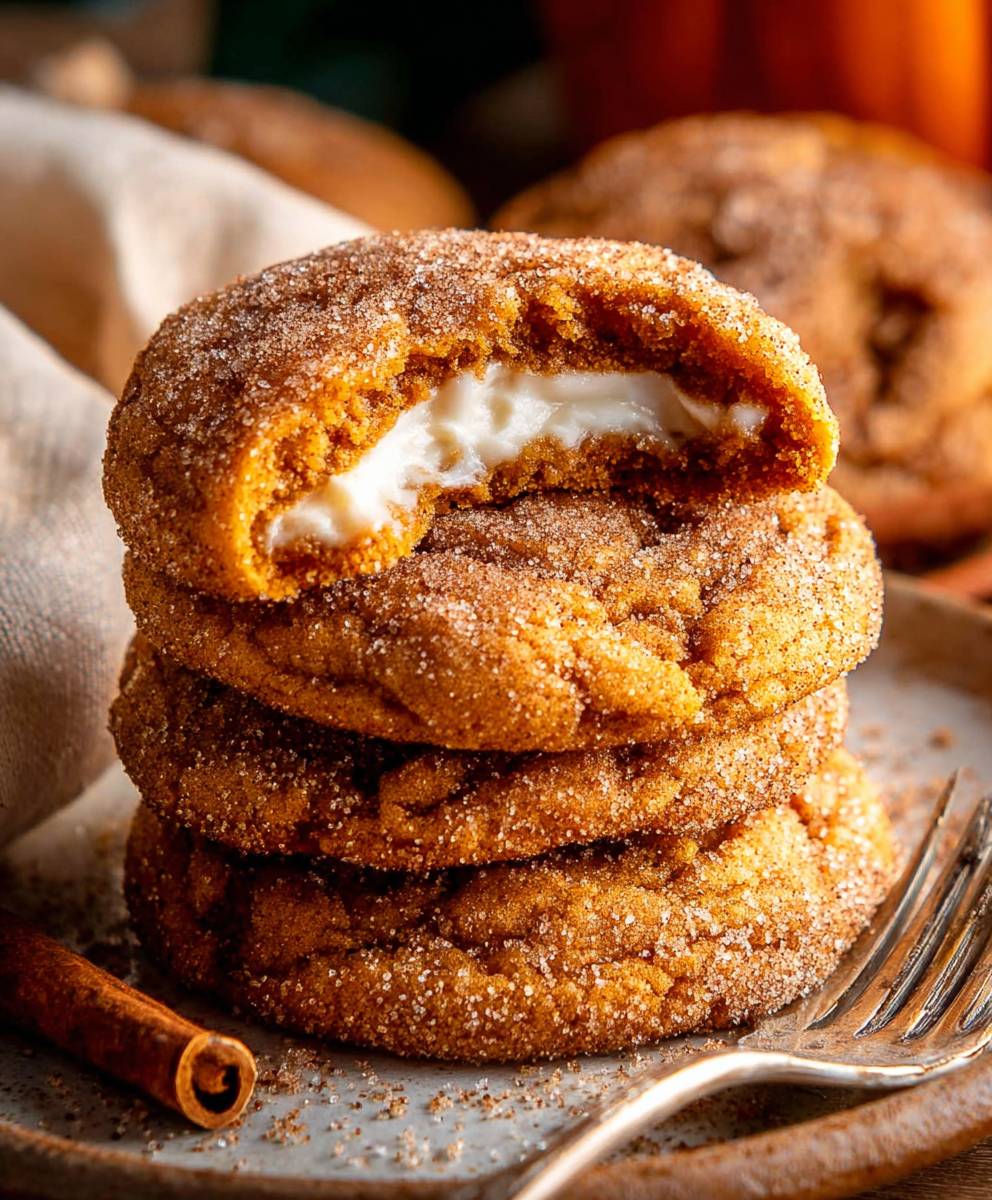 Pumpkin Cheesecake Cookies