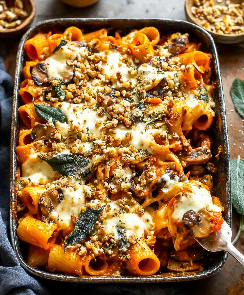 Pumpkin Pasta Bake