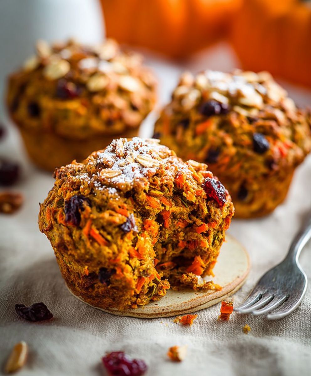 Pumpkin Morning Glory Muffins