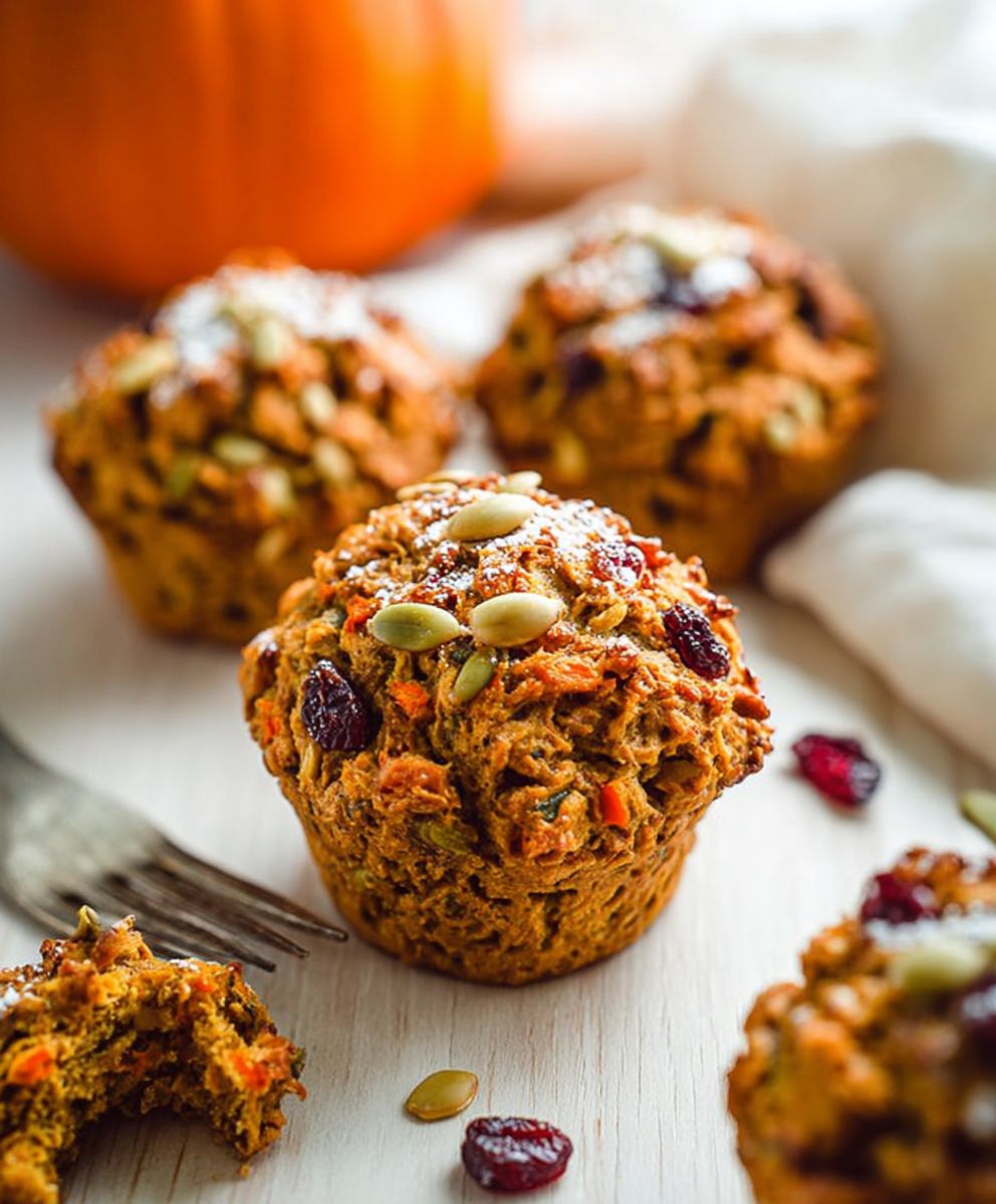 Pumpkin Morning Glory Muffins