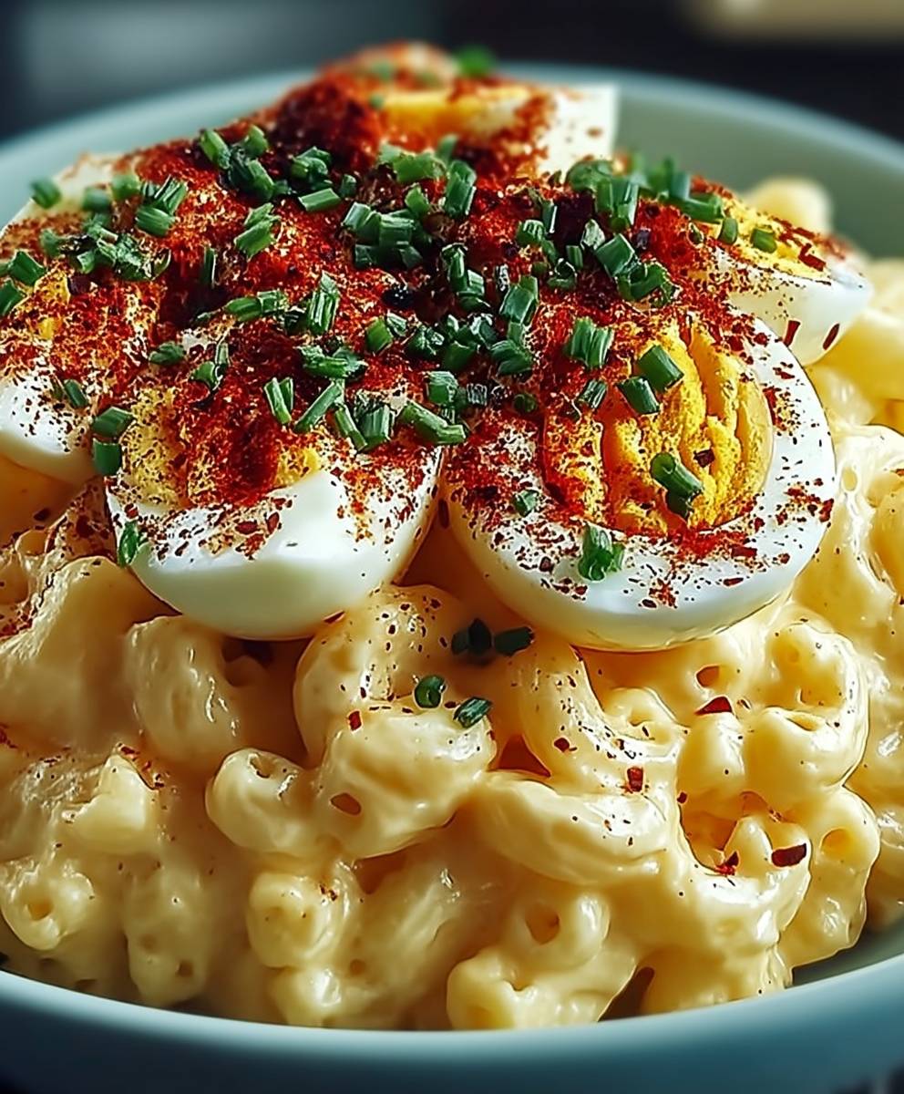 Deviled Egg Macaroni Salad