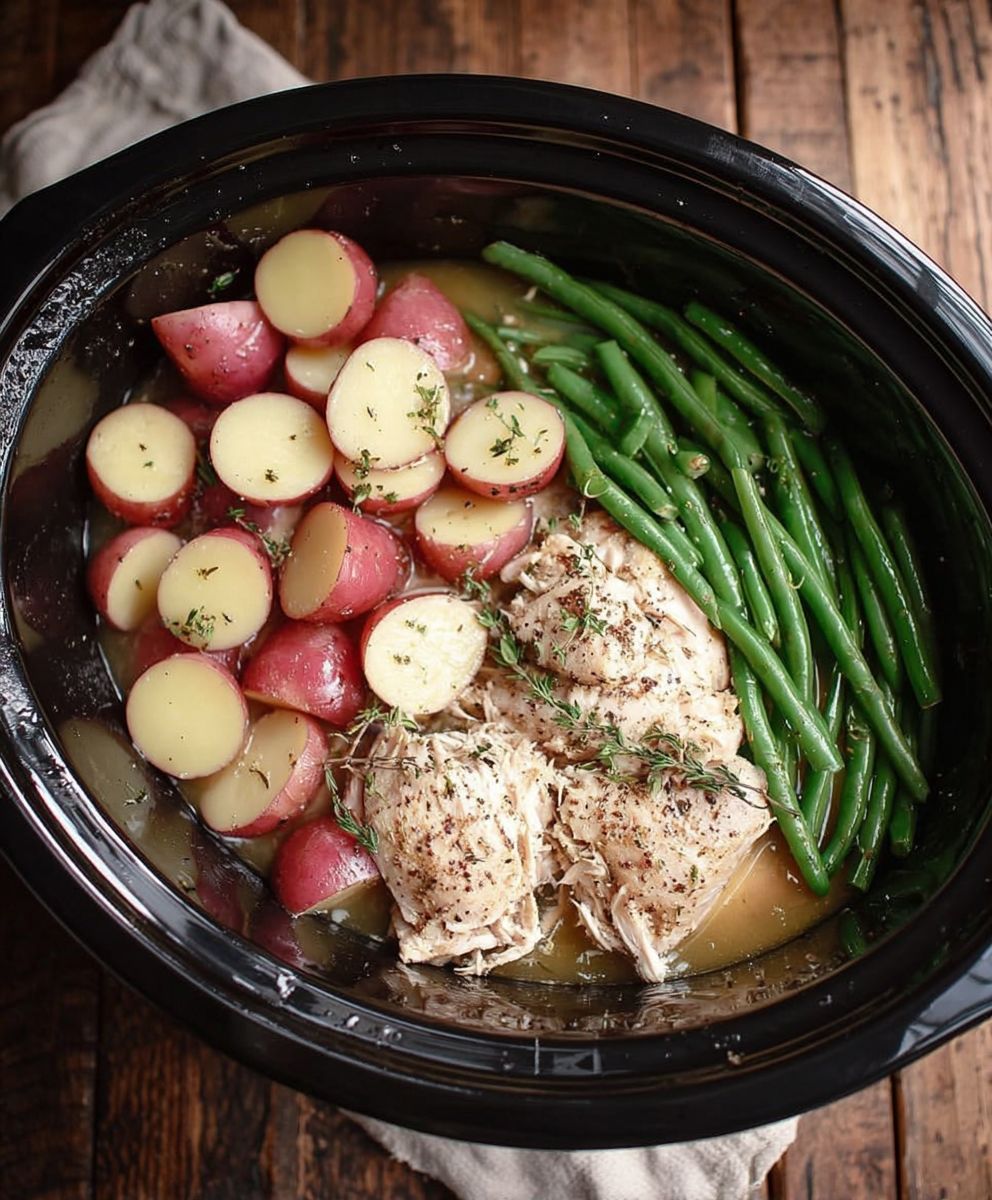 Crockpot Chicken Potatoes Green Beans