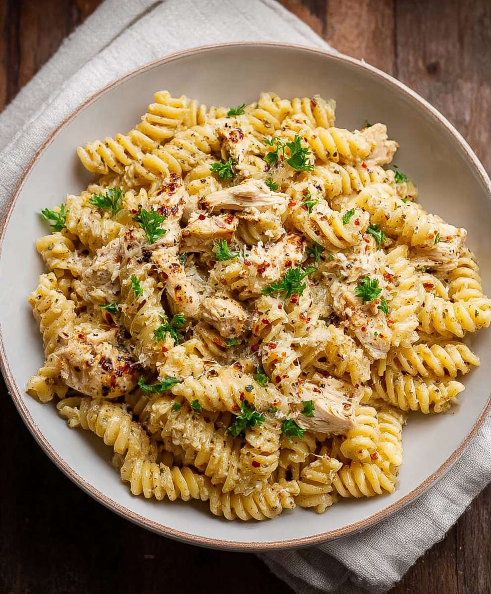 Garlic Parmesan Chicken Pasta