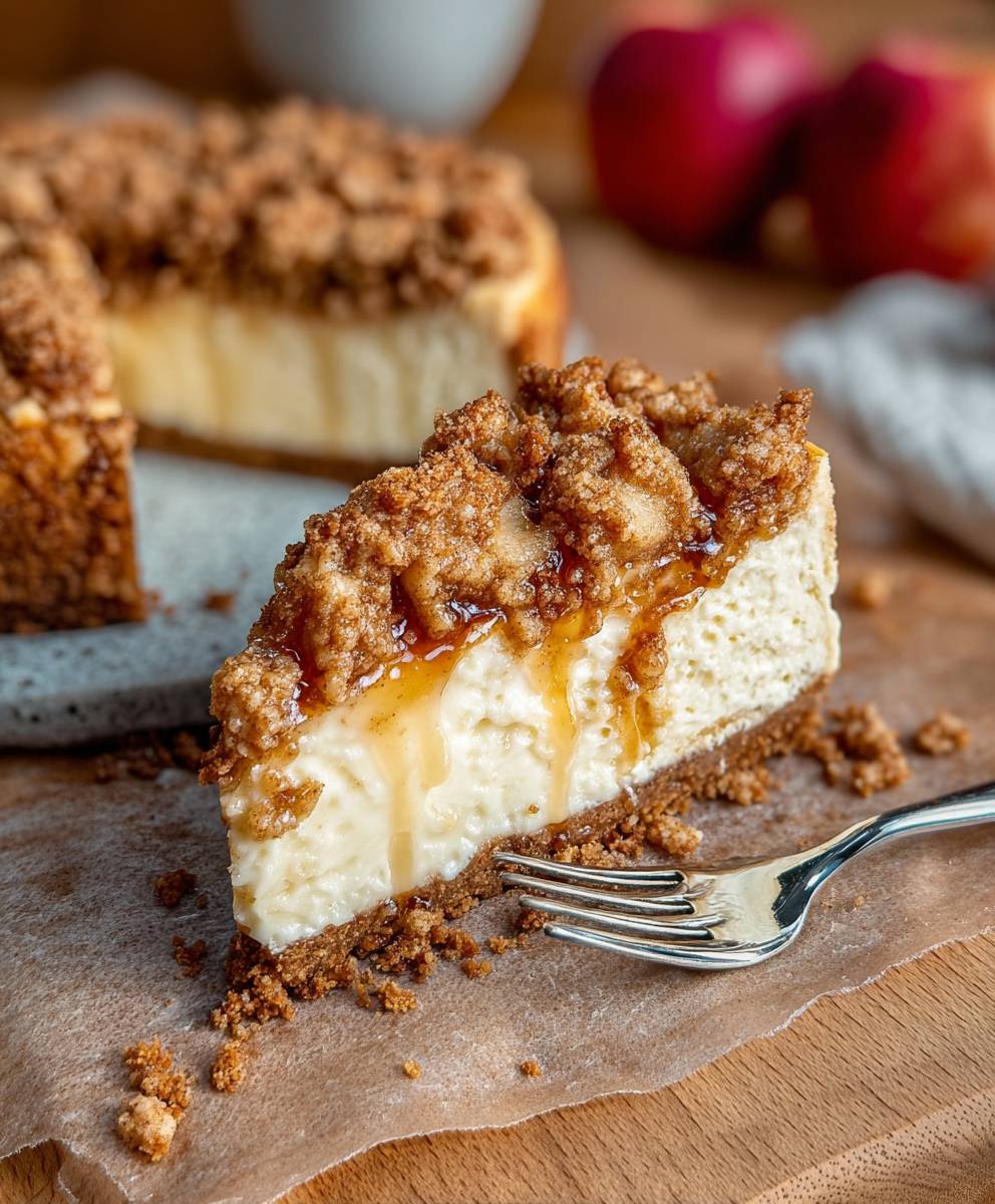 Apple Crumble Cheesecake