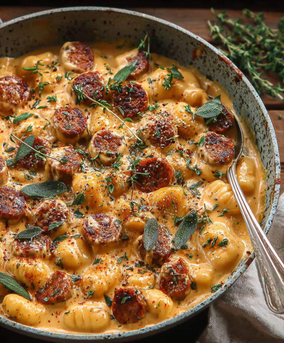 Butternut Squash Gnocchi with Sausage