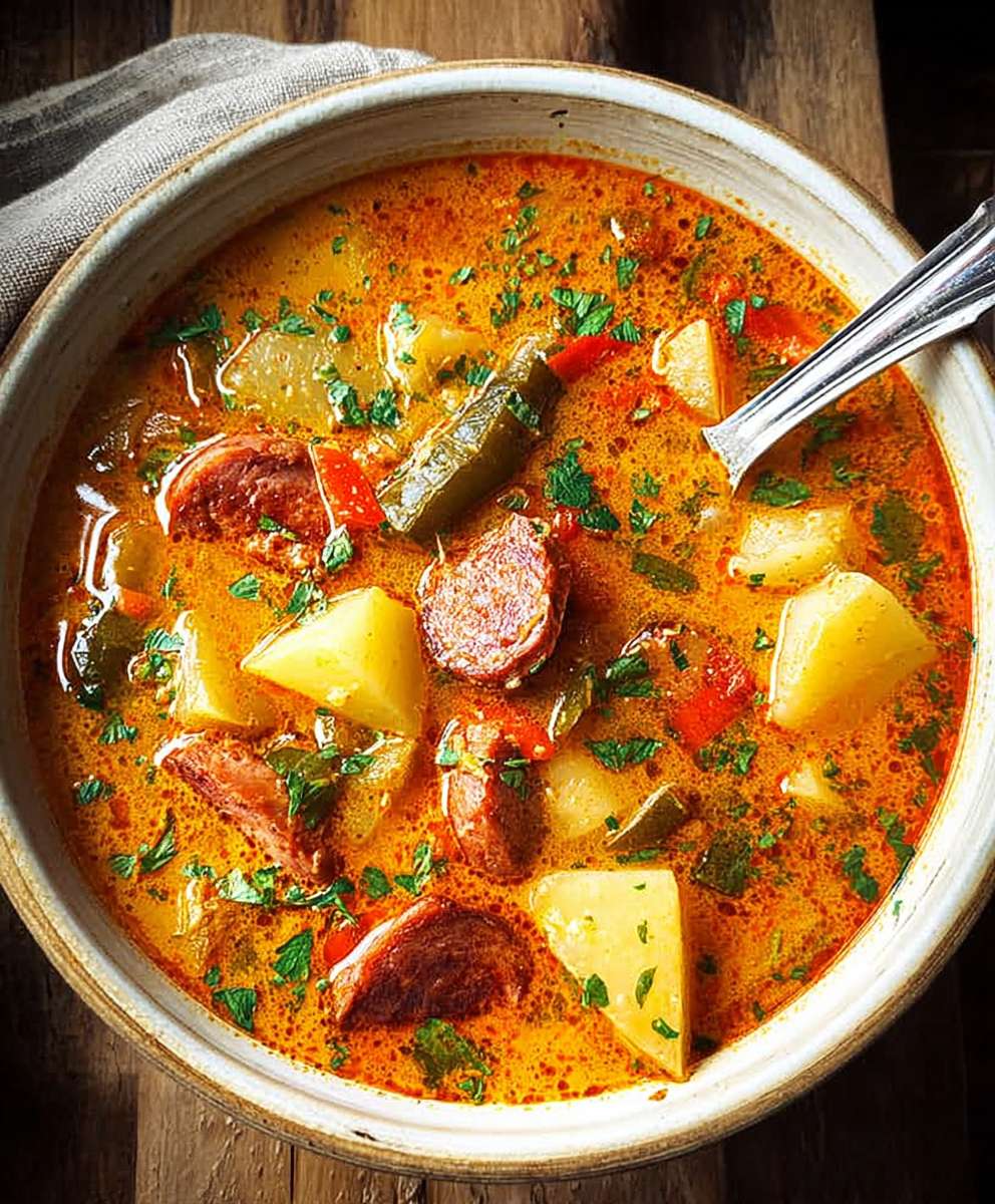 Spanish Potato Soup Chorizo