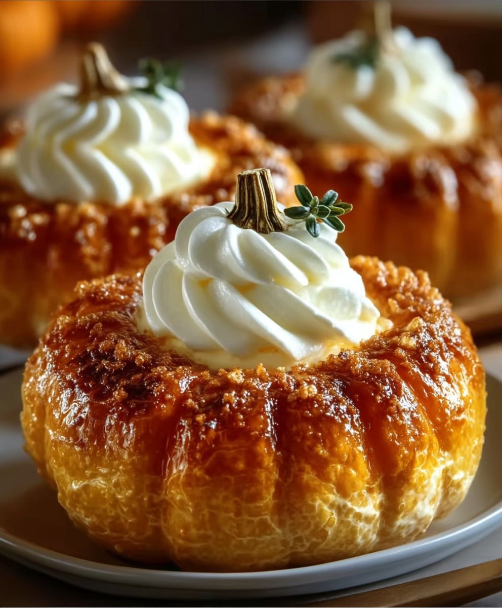 Crescent Pumpkins Cream Cheese Filling