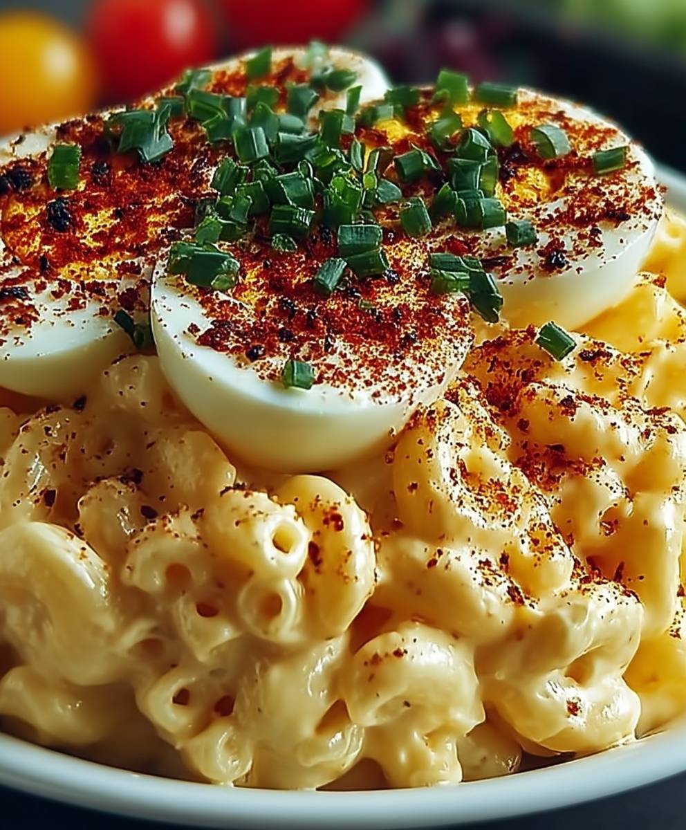 Deviled Egg Macaroni Salad