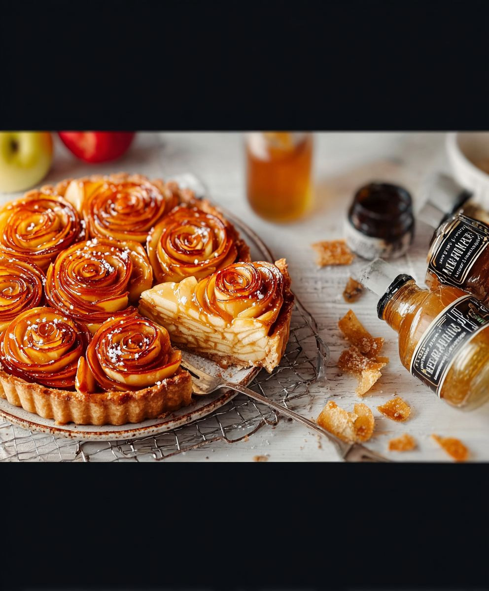 Salted Caramel Apple Tart