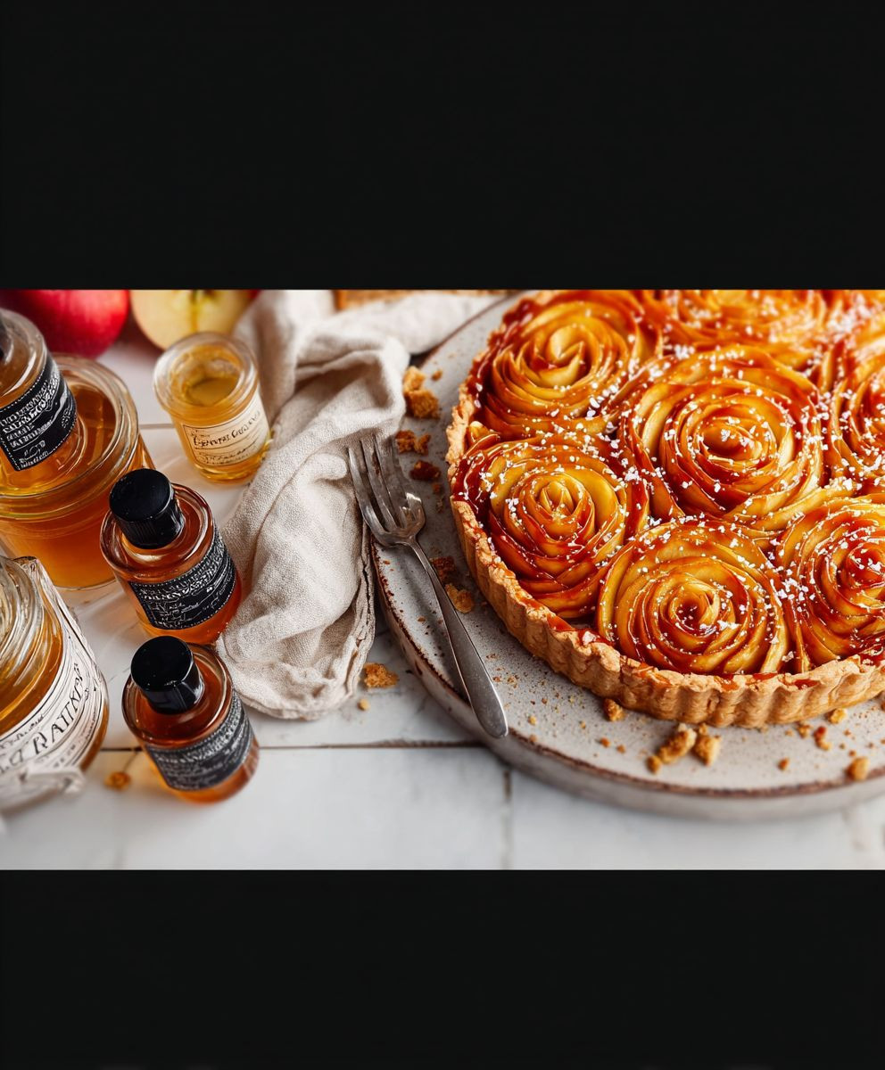 Salted Caramel Apple Tart