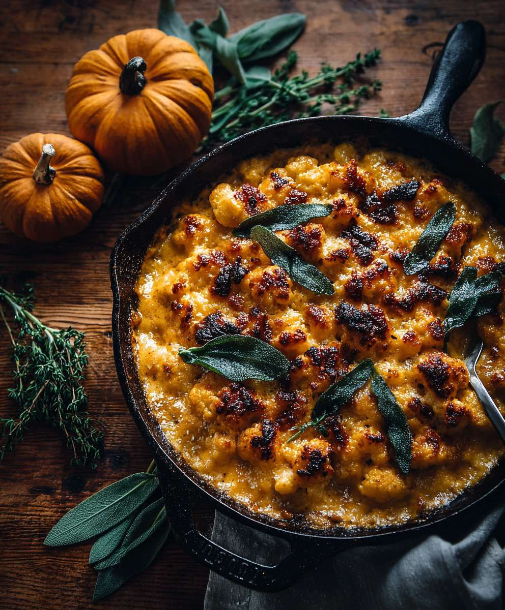 Pumpkin Cauliflower Gratin