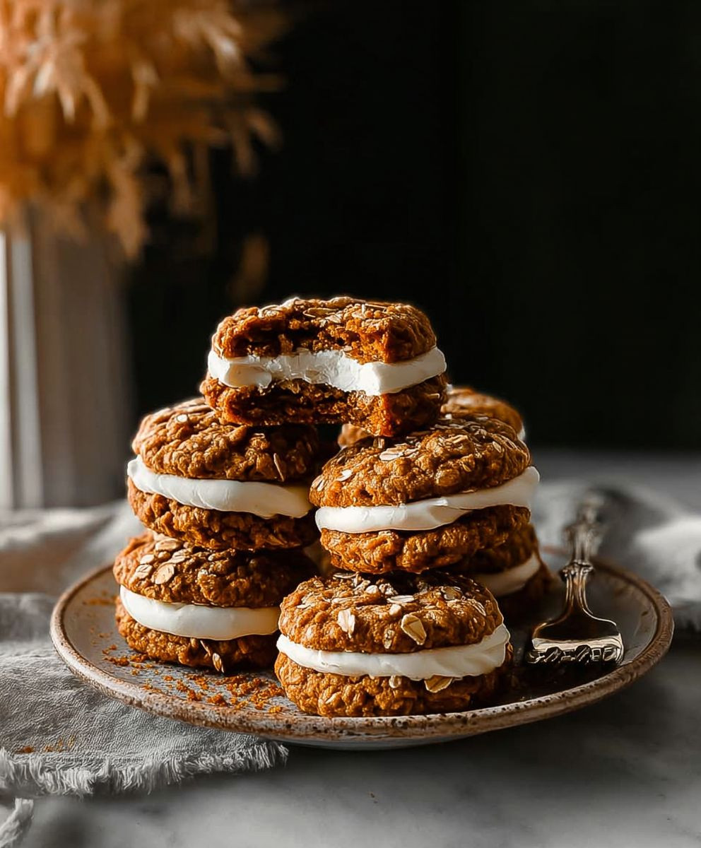 Pumpkin Oatmeal Cream Pies
