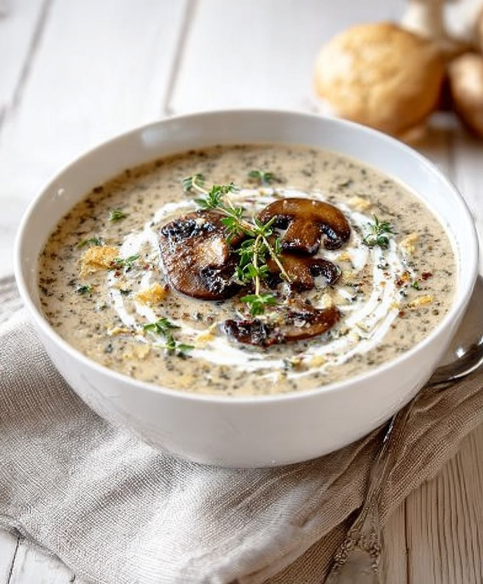 Cream of mushroom soup