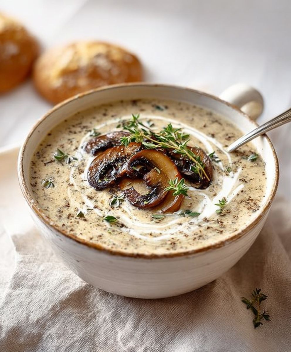 Cream of mushroom soup