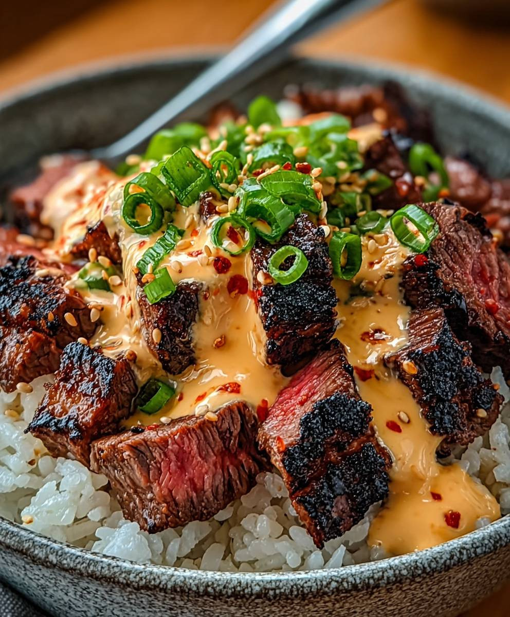 Korean BBQ Steak Rice Bowls