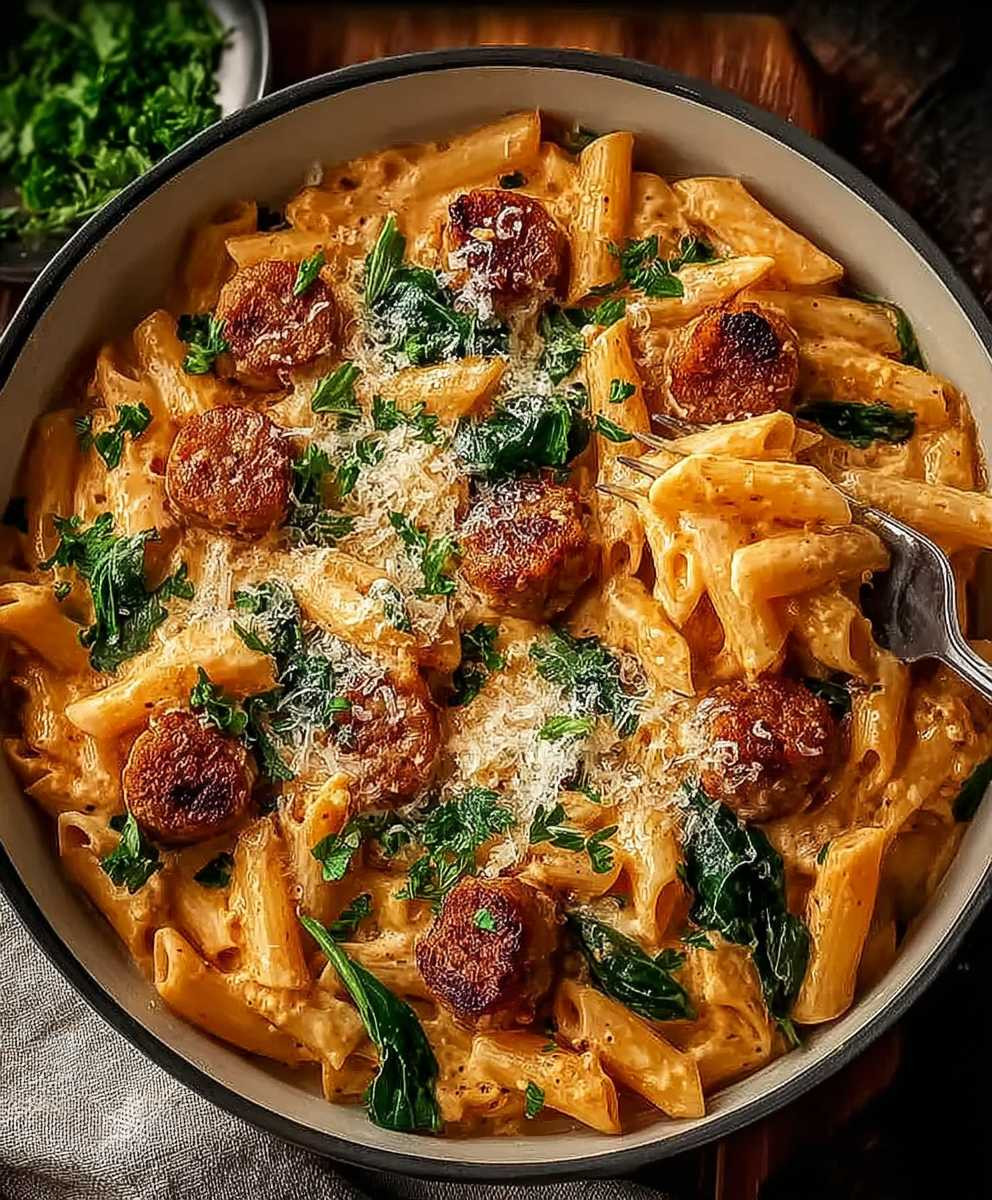 Creamy Cajun Sausage Pasta