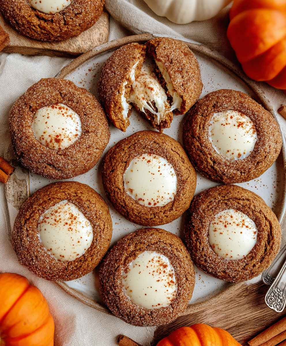 Pumpkin Cheesecake Cookies