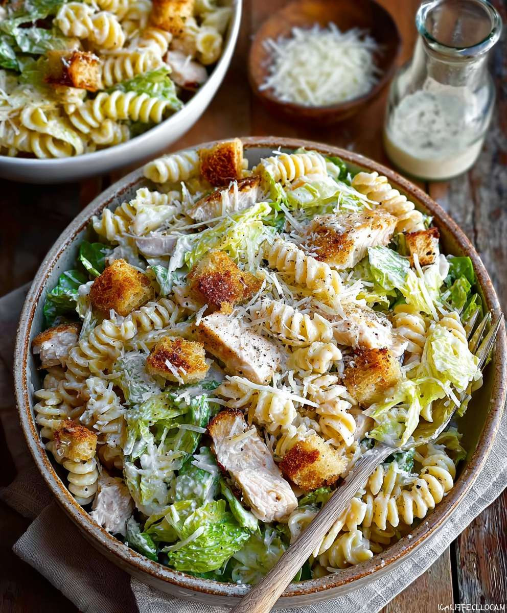 Chicken Caesar Pasta Salad