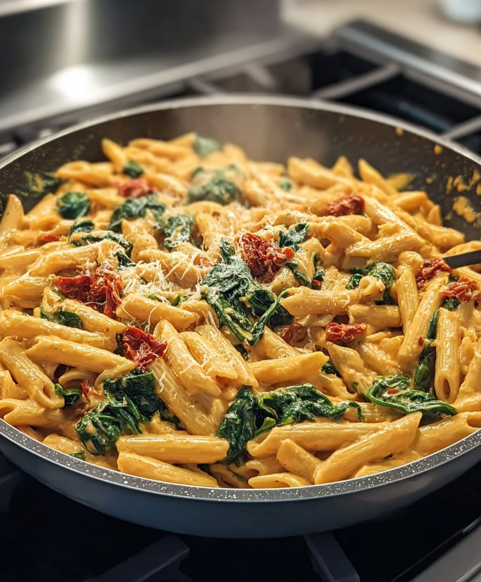 Spinach tomato pasta