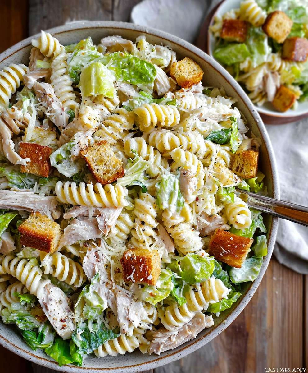 Chicken Caesar Pasta Salad