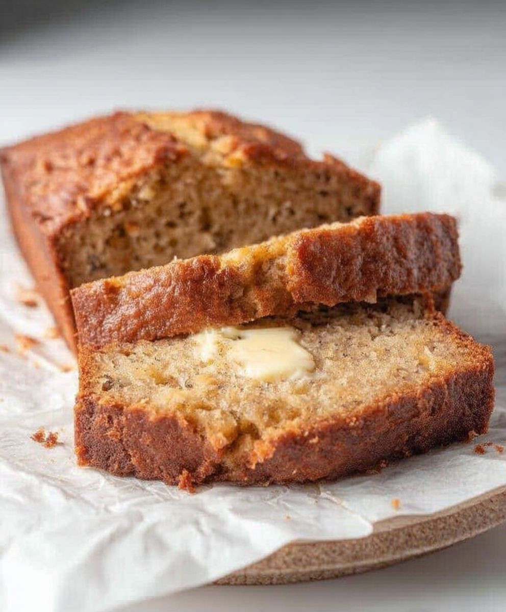 Easy moist banana bread