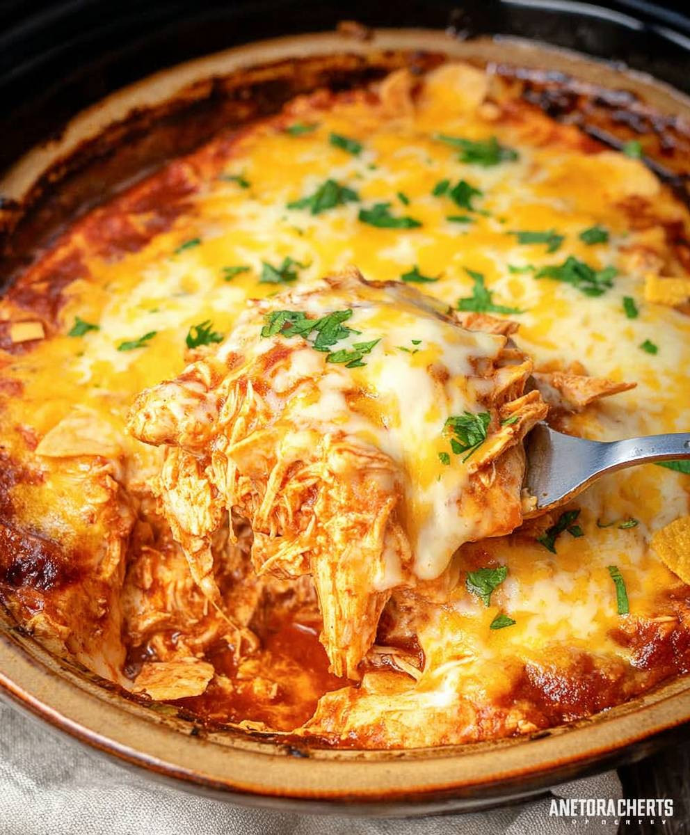 Chicken Enchilada Casserole Slow Cooker