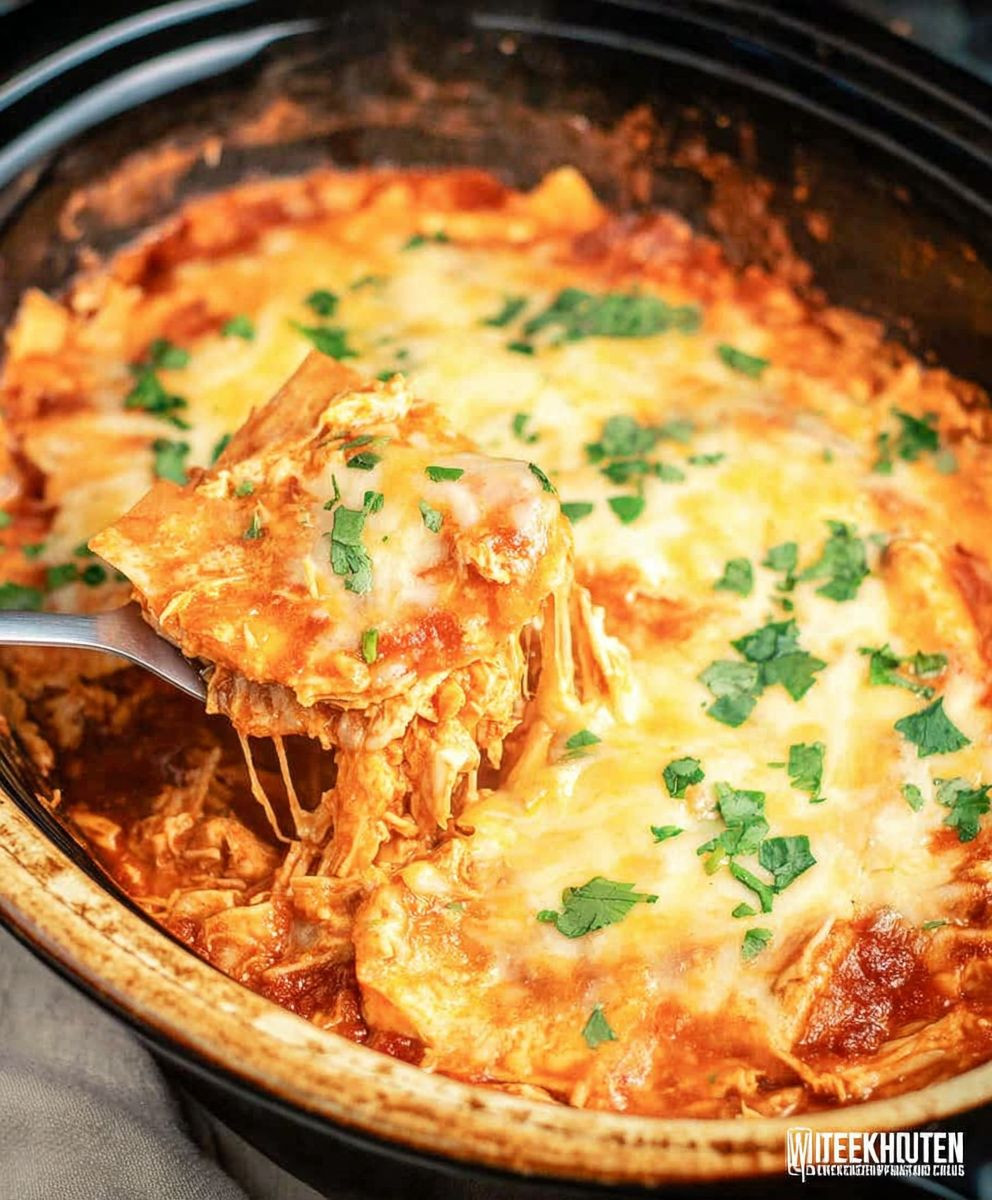 Chicken Enchilada Casserole Slow Cooker