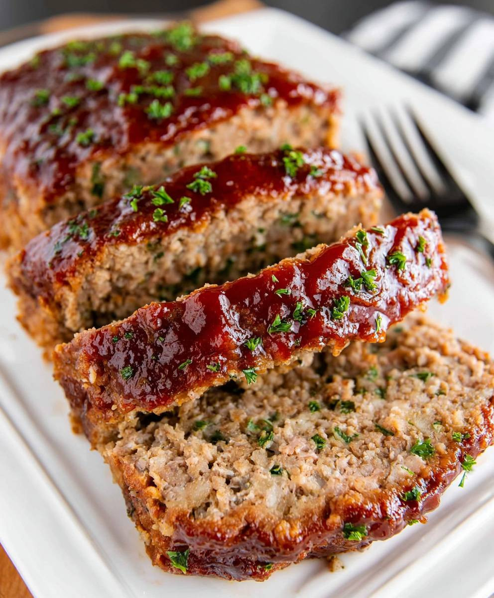 Easy tender juicy meatloaf
