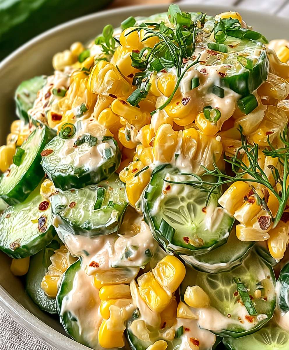 Creamy Cucumber Corn Salad