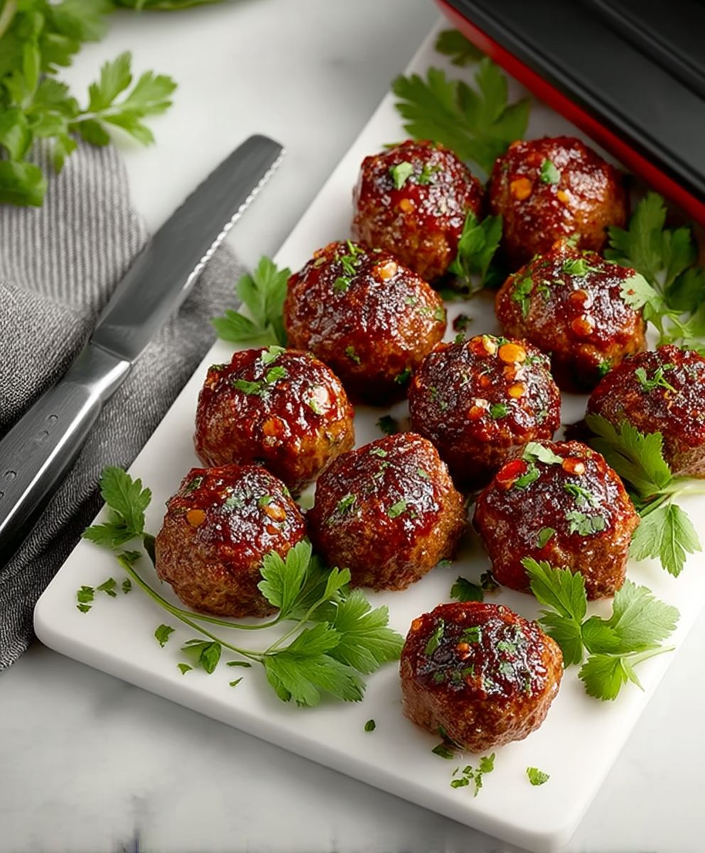 Crockpot Sweet Chili Meatballs