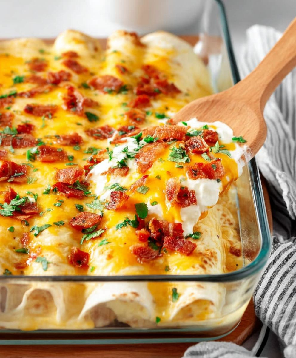 Overnight Breakfast Enchiladas