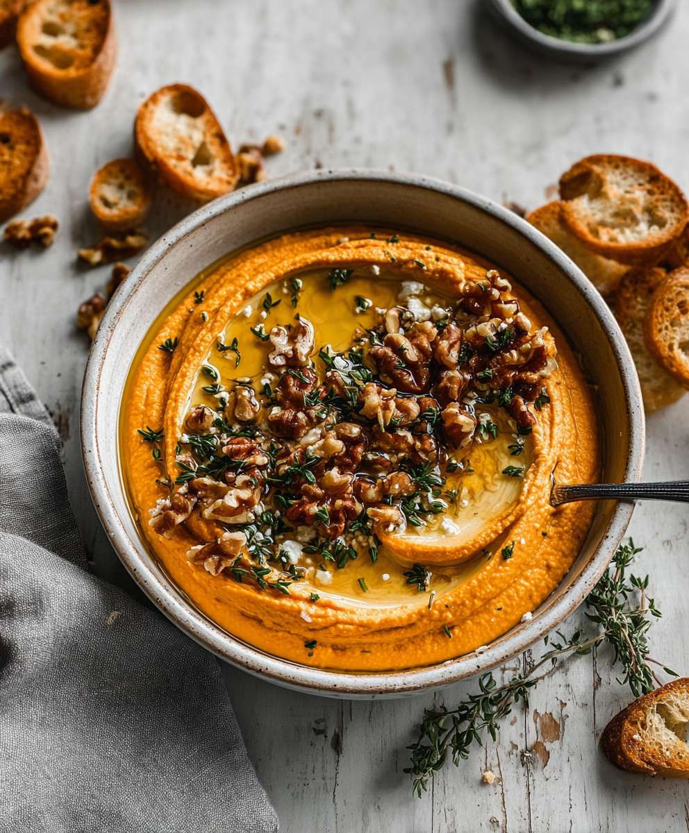 Pumpkin Whipped Feta Dip