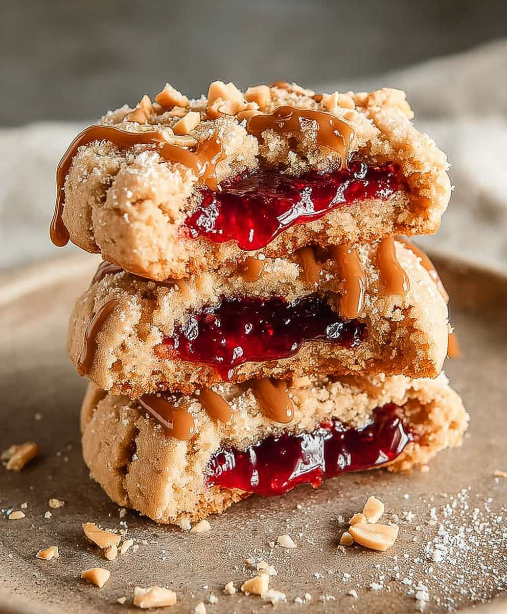 Peanut Butter Jelly Cookies