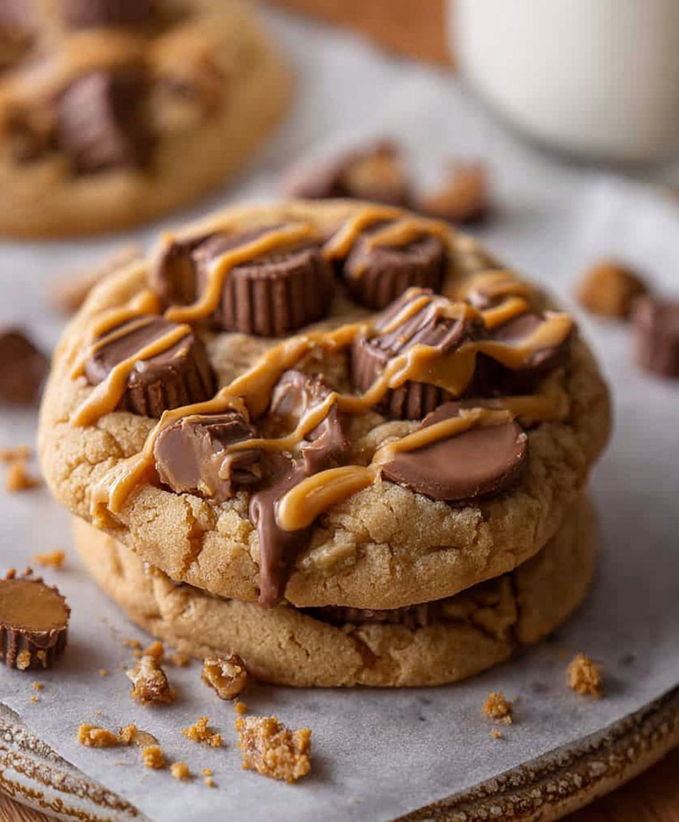 Crumbl Reeses peanut butter cookies