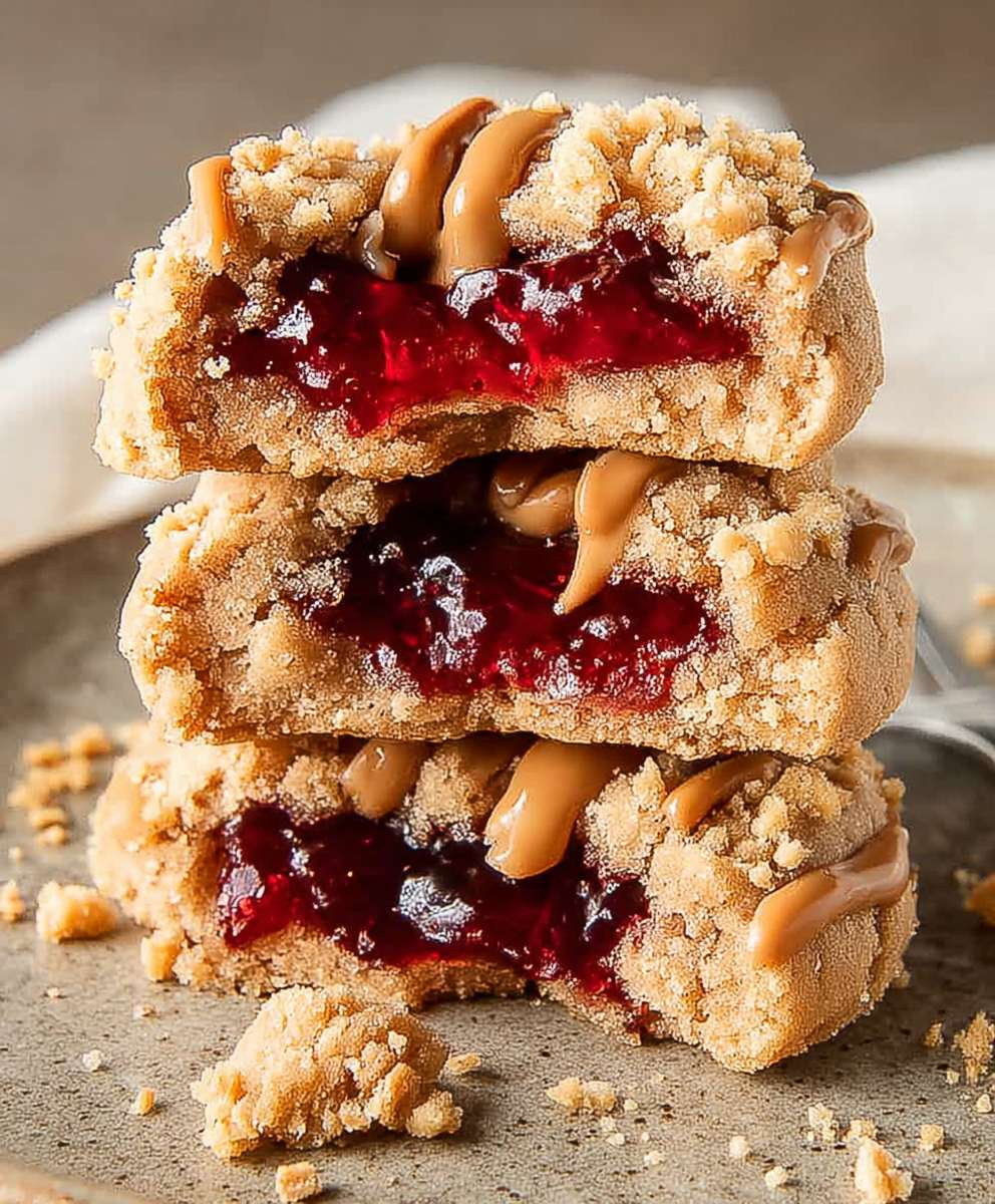 Peanut Butter Jelly Cookies